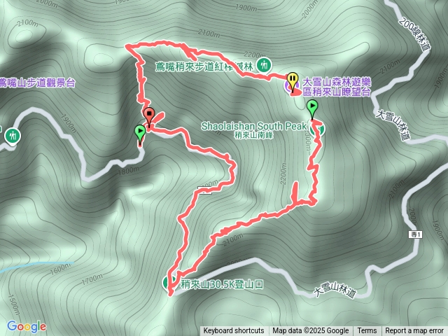 稍來山28.6上30.5下