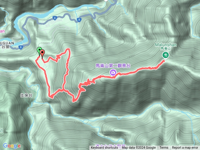 谷關七雄馬崙山步道預覽圖