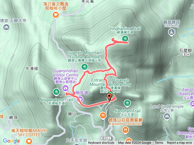 小百岳集起來硬漢嶺步道(觀音山)202411101109預覽圖