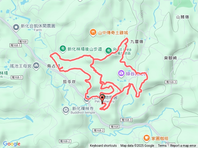 八字繞中興林場後山