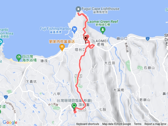 240126敏石門貝殼廟、雙心公園、幸福石門、富貴角燈塔