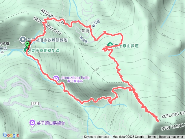 基隆－臺灣百大必訪步道姜子寮山步道（姜子寮絕壁-姜子寮山-草濫古道）