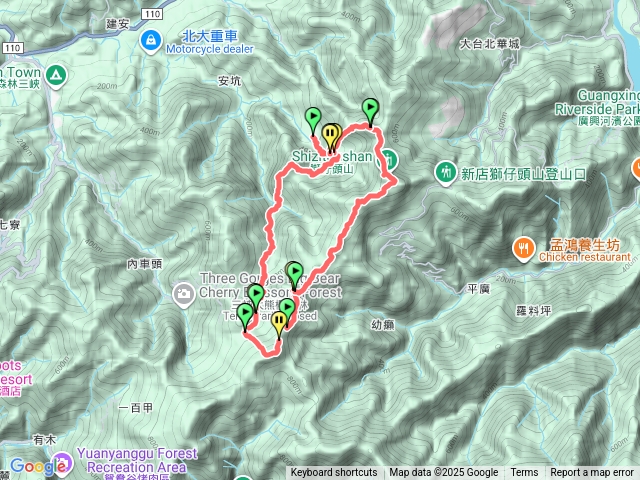 粽串尖～鹿母潭～長城溪登山口～竹坑山～獅仔頭山～粽串尖