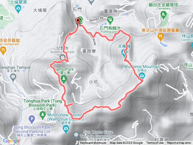 土城太極嶺＞五城山＞天上山＞甘露寺_O圈