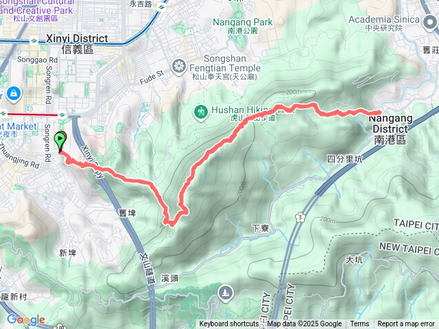 象山公園南港來回預覽圖