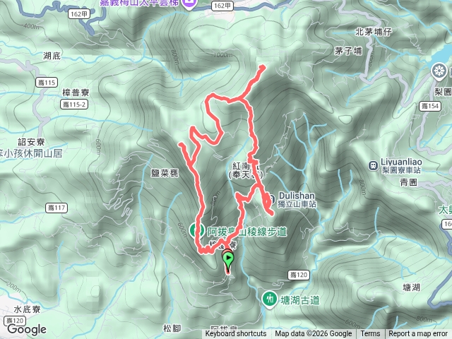 獨立山經大籠頂山到阿拔泉山O繞AXILE預覽圖