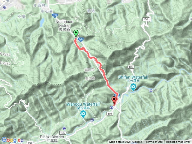 淡蘭古道-暖東峽谷入口到十分車站