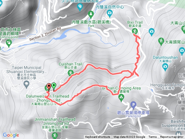 翠山步道. 大崙尾山