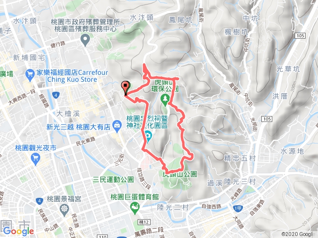 桃園虎頭山另旋(中福宮起登)