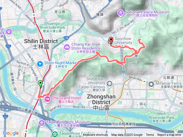 劍潭山鄭成功廟東吳大學