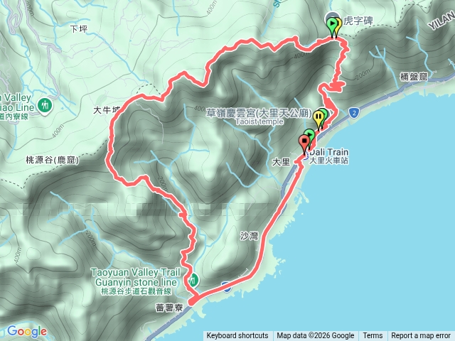 大里-桃園谷-石觀音寺-大里環狀路線