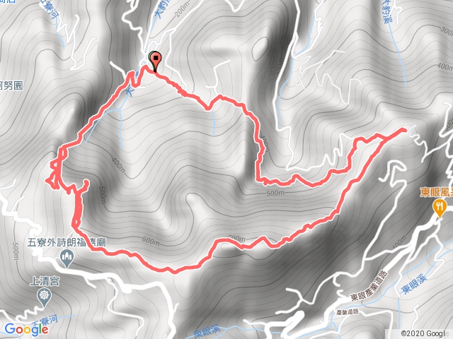 20200726金敏子山-詩朗山-塞口坑山-內金敏山O型