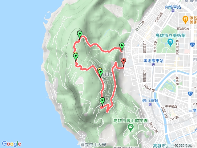 柴山（一簾幽夢、泰國谷、盤榕、七蔓站），O型路線