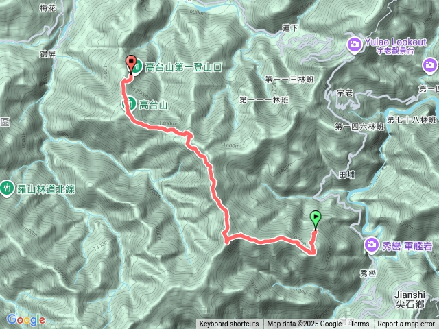 2025.09.14 屯野生台山-石麻達山-高台山-第二登山口