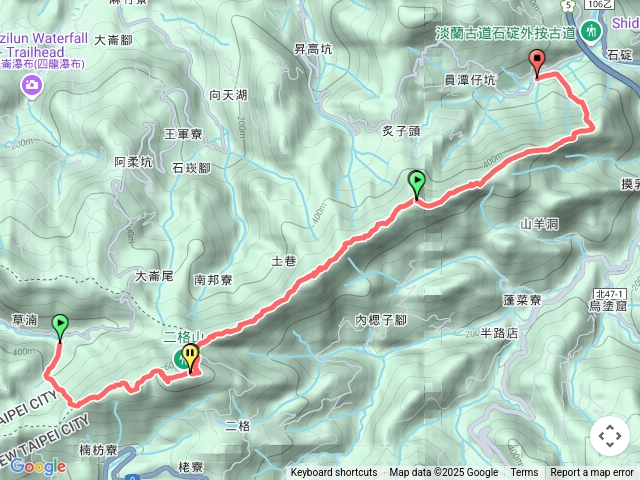 筆架連峰、二格山