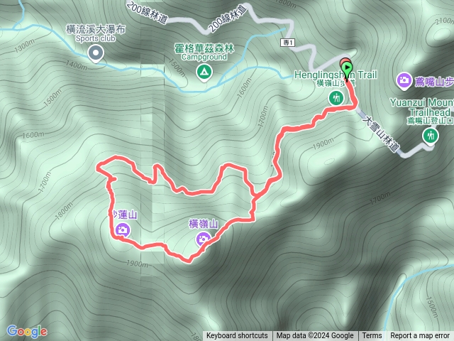 橫嶺山、沙蓮山P型預覽圖