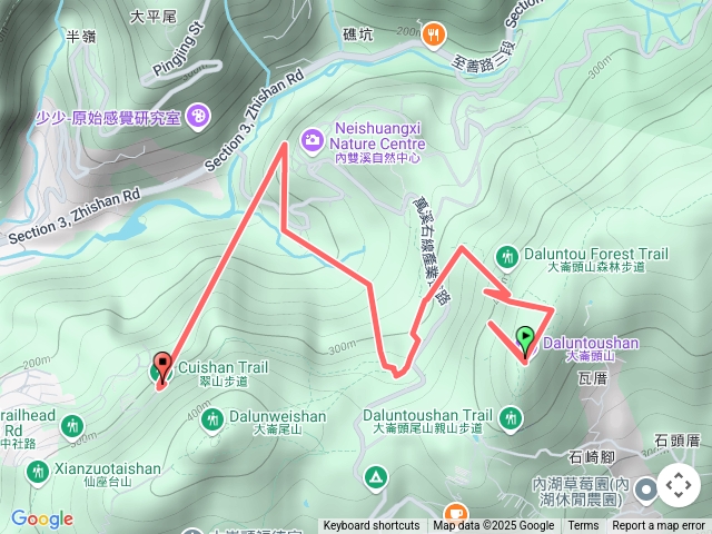 大崙頭尾山和翠山步道