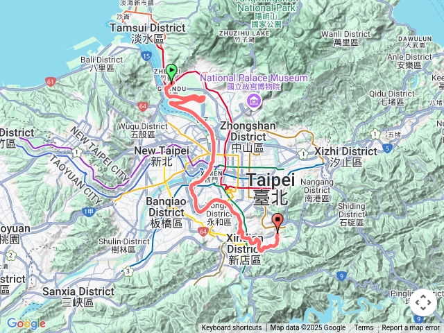 【任務一】2025臺北大縱走臺北大縱走第八段：捷運動物園站至捷運關渡站[河濱自行車道]20250404185500