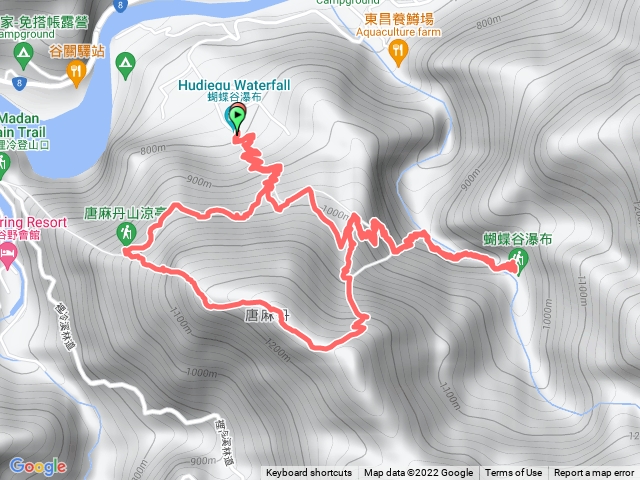 蝴蝶谷、唐麻丹山