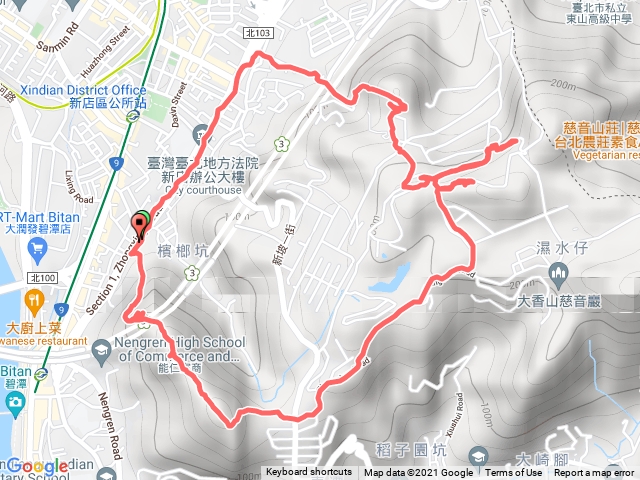 新店小獅山高麗坑山O形