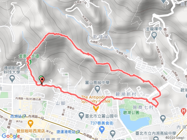 內湖剪刀石.金面山.竹篙山.新坡尾山.碧湖山O型20180902