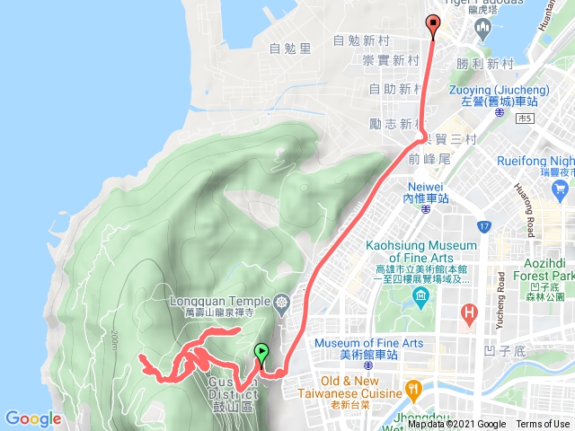 20210115柴山停車場到盤榕好漢波雅座