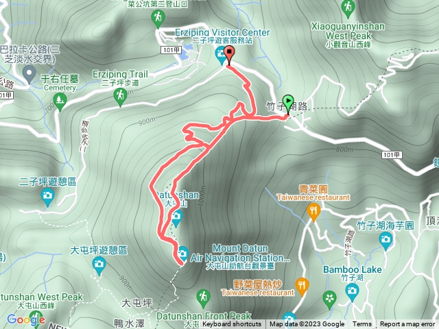 鞍部大屯山下二子坪