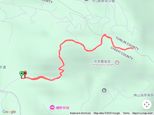 梅山圳北步道-觀音山（仰望雲嘉5連峰）