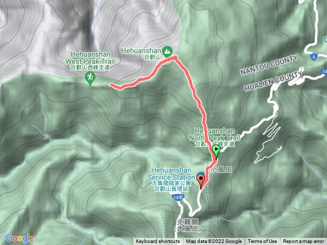 合歡山北西探路3.2K