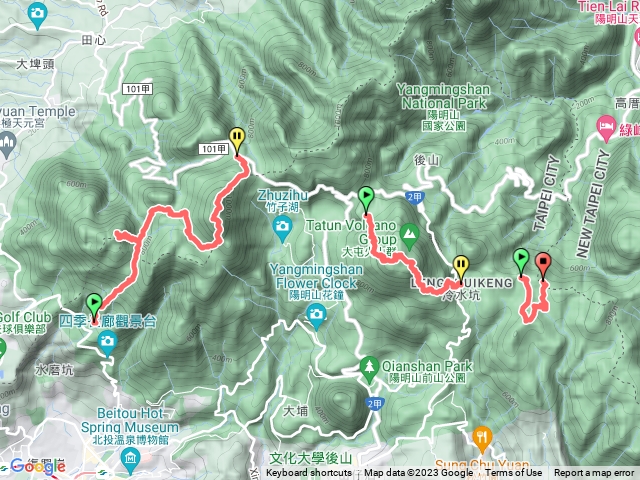 台北－臺灣百大必訪步道陽明山東西大縱走202303221436