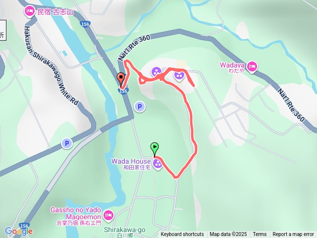 荻町城跡展望台來回