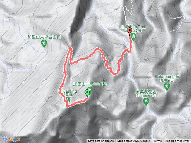 加里山-杜鵑嶺-鹿場登山口