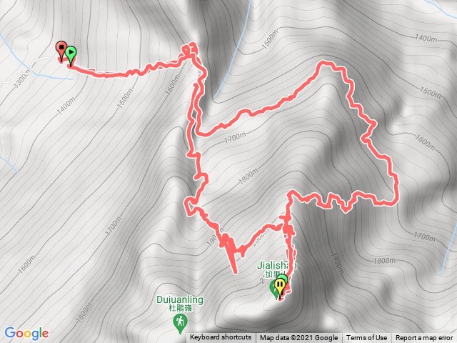 加里山（大坪登山口-加里山-避難山屋-大坪）小O