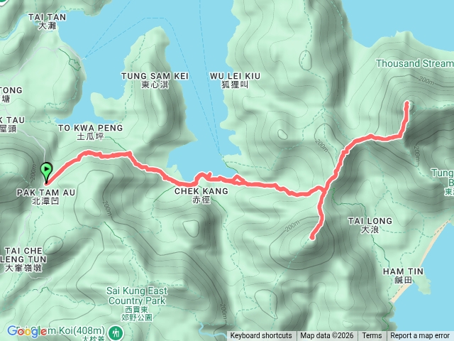 香港蚺蛇尖、大蚊山蹤走