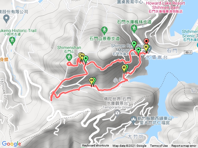 小竹坑古道上石門山