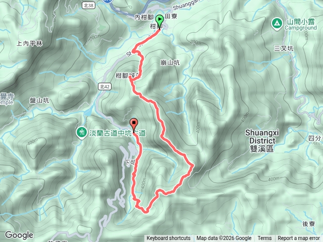 柑腳城山柑腳山下坑古道