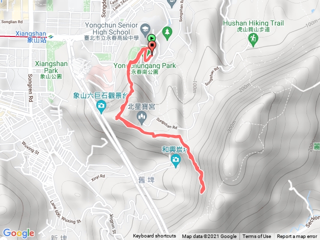 永春崗公園至象山步道