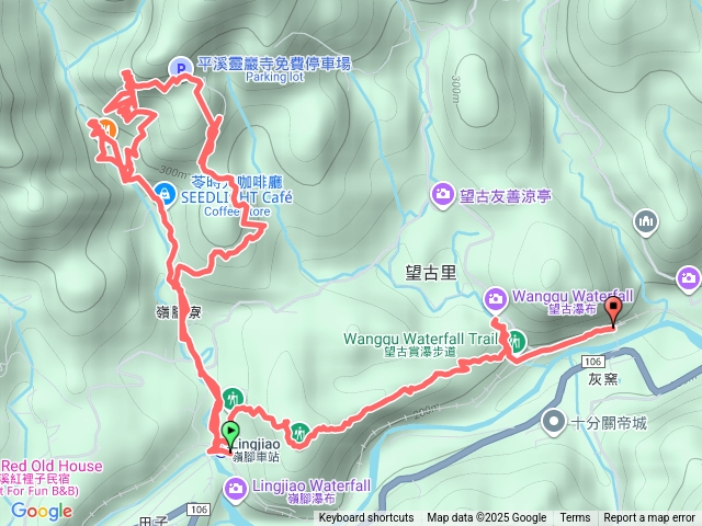 嶺腳車站，靈巖寺滴水觀音賞艷紅鹿子百合，嶺腳寮山，望古瀑布，望古火車站預覽圖