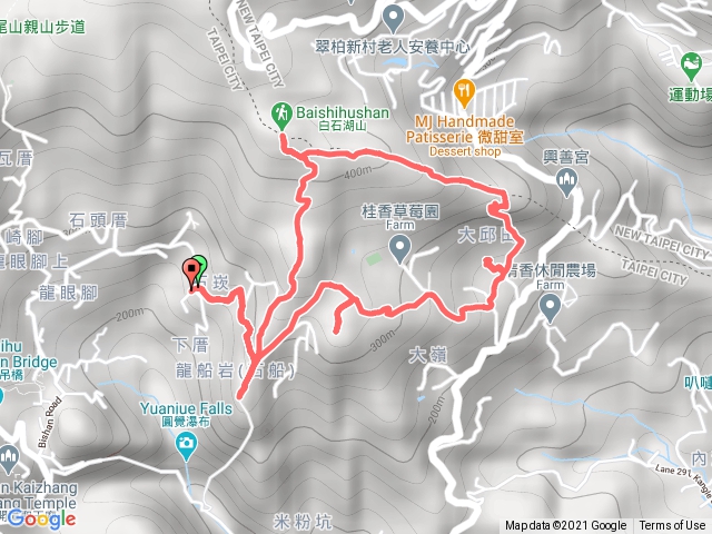 2019-05-04 龍船岩-開眼山-白石湖山-大邱田山-石崁山 O型