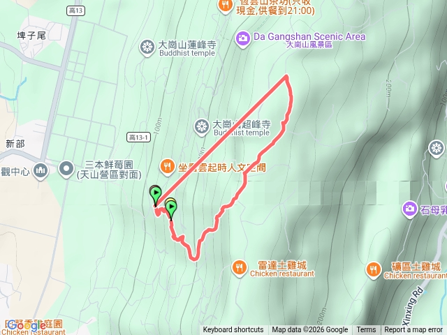 大崗山龍湖庵起