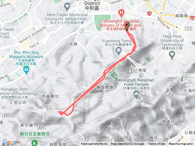中和圓通路305巷至新加坡山