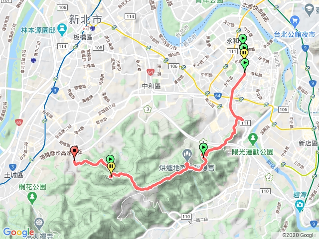 外挖子-南勢角山-大尖山出青雲路