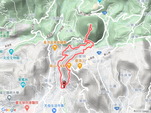 天母古道紗帽山半嶺水圳回