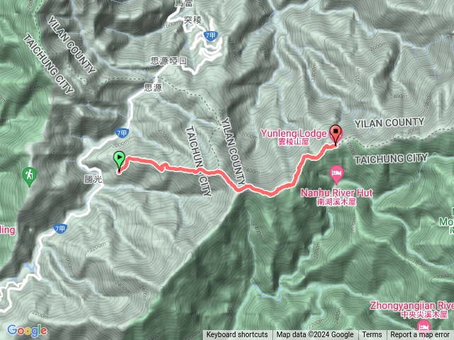 2024/07/04勝光登山口-雲稜山屋