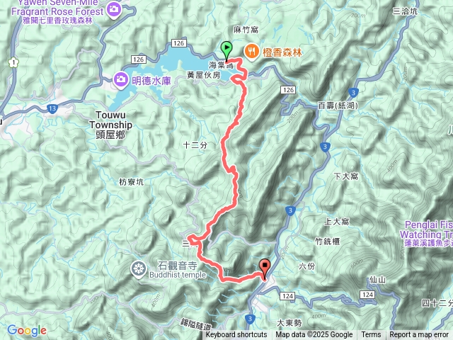 明德水庫縱走獅潭