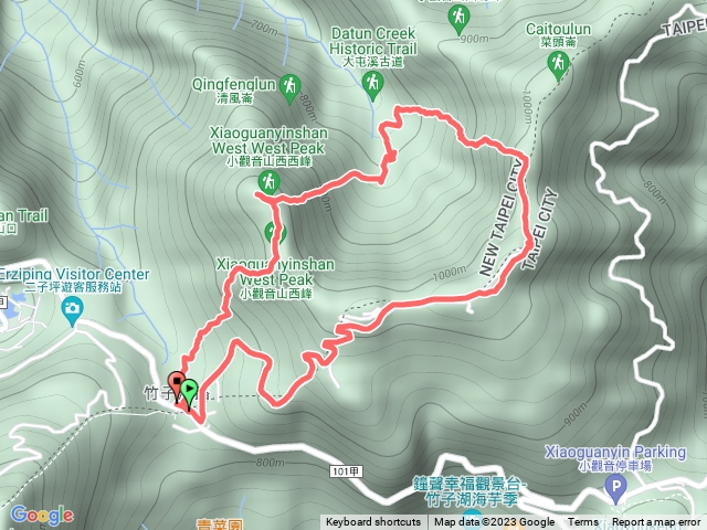 2023.10.27 小觀音山小O縱走(西峰、西西峰、北峰、主峰)