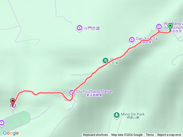 太武山-太武山公墓->海印寺(玉章路)