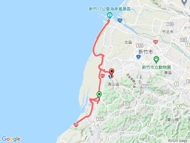 新竹市17公里海岸線