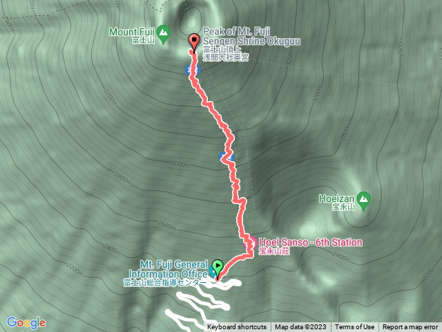 富士山的富士宮路線（頂上富士館）