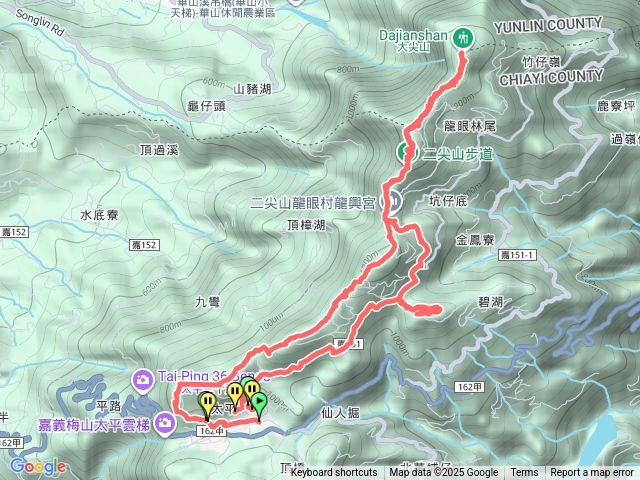 雲嘉五連峰2太平山西峰及碧湖山預覽圖